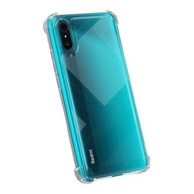 适用红米9A手机壳小米Redmi9a新款保护套M2006C3LC气囊防摔透明硅胶镜头全包老人高级感超薄软壳钢化膜外壳后