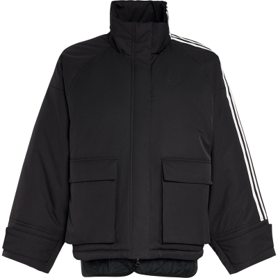 Adidas/阿迪达斯正品三叶草女士休闲立领保暖运动宽松棉服KS5330