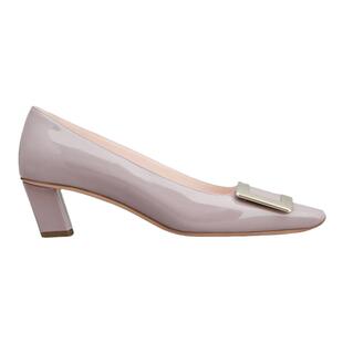 RogerVivier/罗杰维维亚女士高跟鞋漆皮方形头摩天高跟4.5cm新款