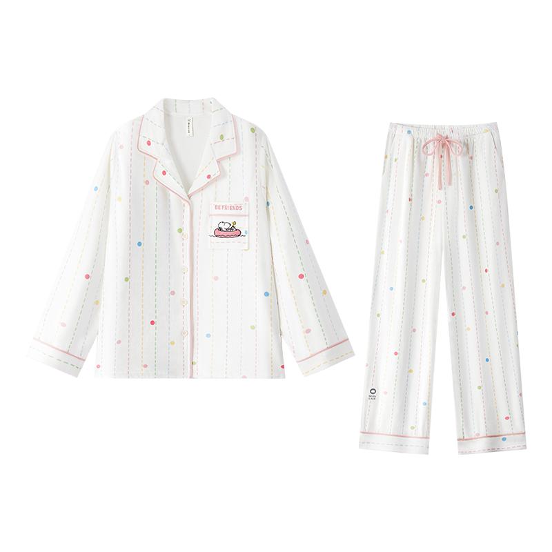 BE史努比海岛绒睡衣女冬新品
