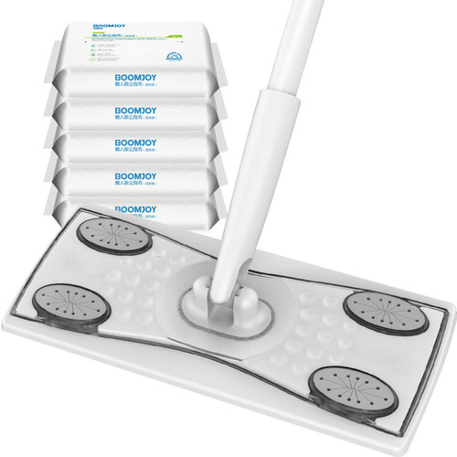 宝家洁懒人静电除尘纸拖把家用一拖家用净一次性免洗拖把布湿纸巾