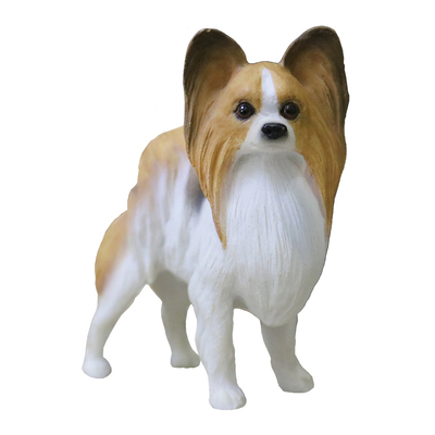 YFA蝴蝶犬摆件仿真狗模型车载