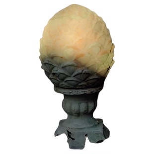 手压红陶做旧花园摆件大松果别墅庭院露台花园室内外百搭红陶摆件