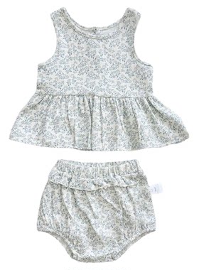 RC童装婴幼童碎花套装春夏款