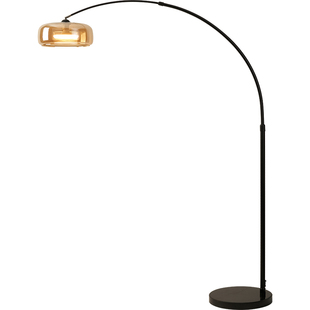 中古风钓鱼灯落地灯沙发旁边卧室复古客厅氛围轻奢立式台灯高级感