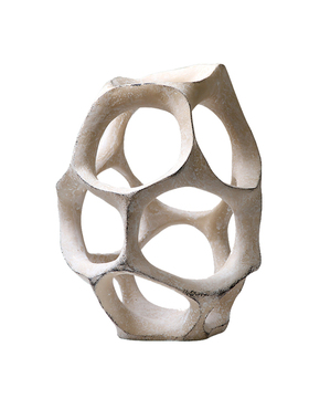 本墨现代简约侘寂风创意镂空球摆件样板房售楼部客厅电视柜工艺品