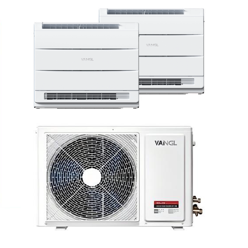 万居隆空气源热泵空调一拖二中央空调大3匹家用冷暖变频多联采暖