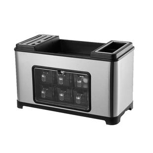 不锈钢调料盒厨房调味罐味精瓶盐罐调味品油壶置物架多功能收纳盒