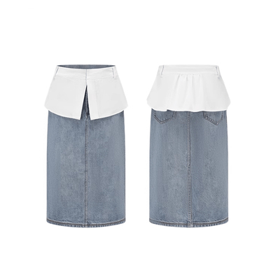 买手店设计师品牌SOLSOL牛仔半裙