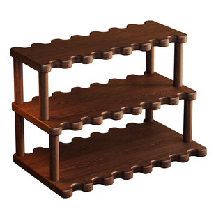 杯架杯子收纳架桌面放水杯咖啡杯实木托盘茶具架餐桌台面置物架子