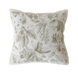 绿色系轻奢抱枕沙发客厅枕套高级感奶油风靠枕靠背飘窗抱枕可拆洗