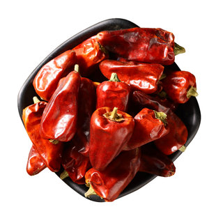 贵州子弹头辣椒 灯笼椒干红朝天椒 海椒油辣子中辣特香段/粉500g
