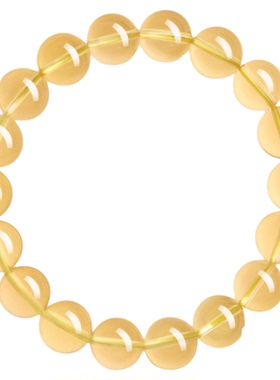 天然黄水晶手串女款招财转运珠