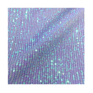 44色直条弹力网亮片布料婚纱礼服面料舞台连衣裙头巾珠绣面料