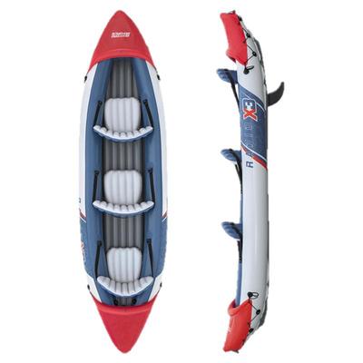 原装正品Bestway漂流充气船橡皮划艇独木舟三人船送船桨气泵65132