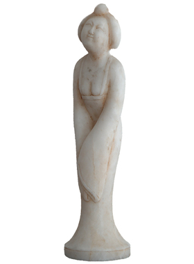 ladylike 汉白玉沉鱼落雁人像石雕摆件 家居桌面玄关软装艺术摆设