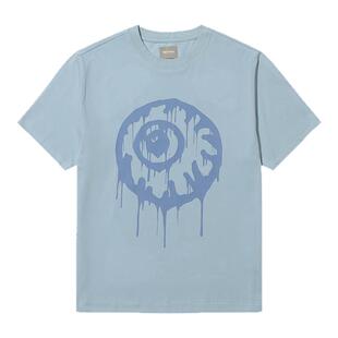 MISHKA大眼球美式高街潮牌夏季印花重磅男士短袖T恤索罗娜凉感