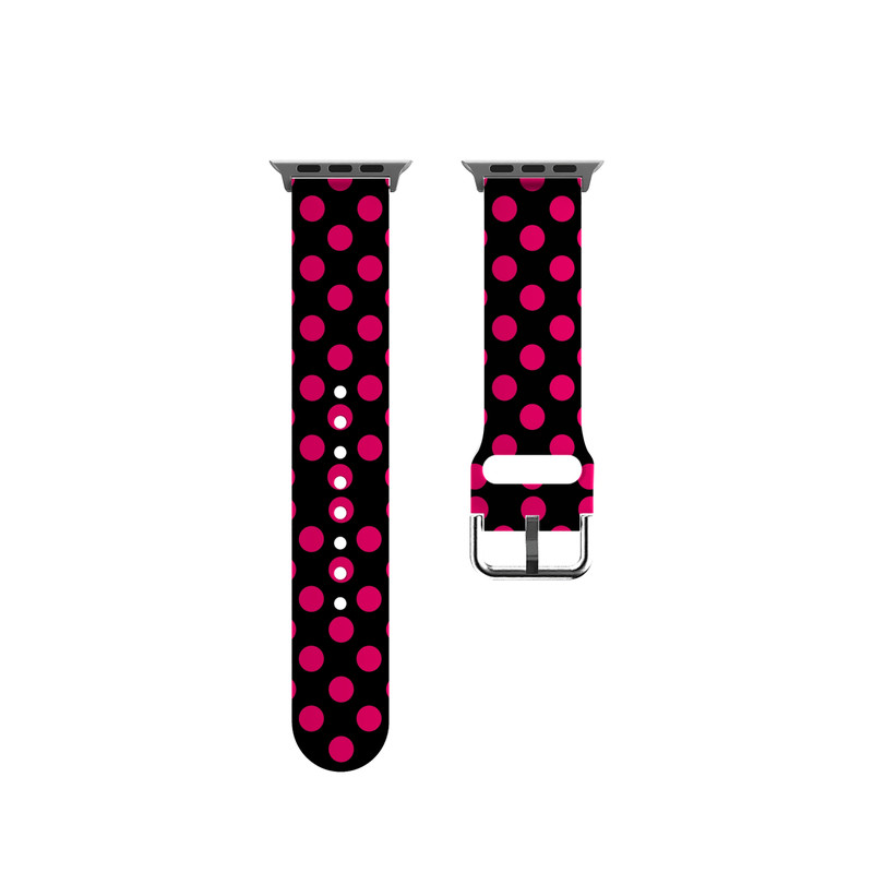 桃心草莓适用苹果手表表带Appleiwatchs11/10/SE不锈钢TPUs9/8/7