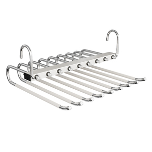 政府补贴德国折叠裤架不锈钢家用无痕挂裤子专用衣架裤子收纳神器
