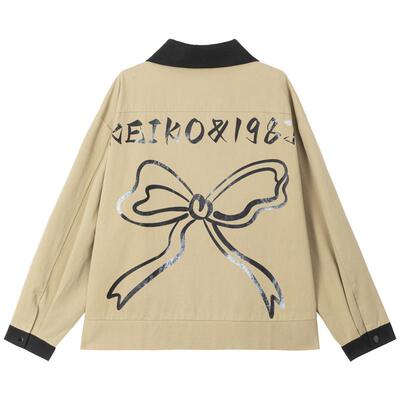 KEIKO高级感卡其色薄款外套