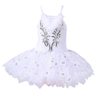 小荷风采飞呀飞纱裙丹顶鹤白鹭小鸟动物服装儿童天鹅舞表演出服装