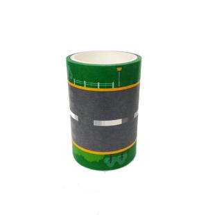 彩珀成真佰乐多交通道路赛道铁轨道公山路胶带贴纸模型儿童玩具男