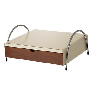 摩登主妇中古风咖啡机置物架抽拉式桌面杯子水吧台厨房用品收纳架