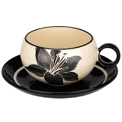 摩登主妇摩罗影像百合花咖啡杯碟