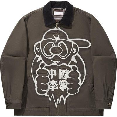 李宁Atticus宽松翻领男短棉服