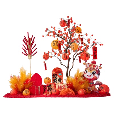 【新年氛围担当】室外柿子树造景