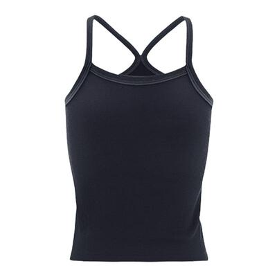 sly甜辣风简约撞边基础吊带背心