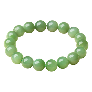 亲宝水晶天然和田玉手串女碧玉玉石手链珠子散珠