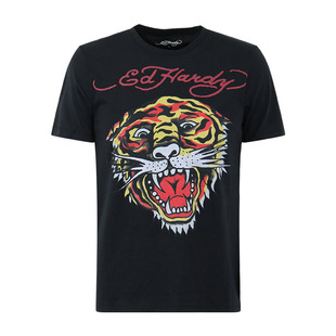 埃德·哈迪/ED HARDY【断码清仓】男款夏休闲虎头短袖T恤半袖打底