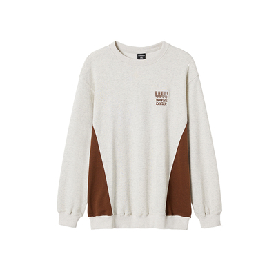 印花韦恩泽维尔休闲圆领套头卫衣