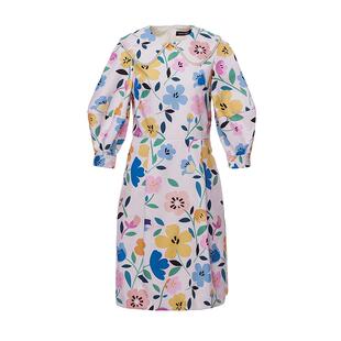 FLONAKED 女士花田喜事泡袖连衣裙300170