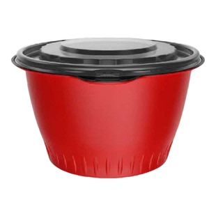 防漏王免缠膜打包盒新天力一次性圆形带盖可微波加热冷藏外卖餐盒