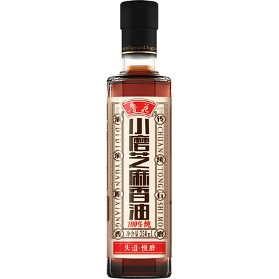 鲁花小磨芝麻香油350ml
