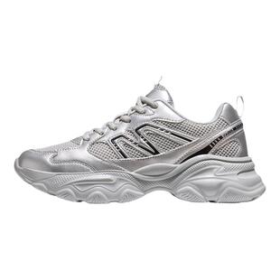 骆驼山药运动鞋女款2026春夏慢跑鞋女休闲鞋子透气厚底老爹鞋女鞋