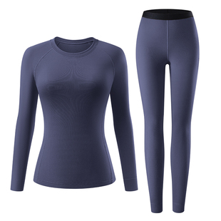 保暖内衣零下40度女款加绒加厚德绒发热抗静电羊毛抗寒打底上衣冬