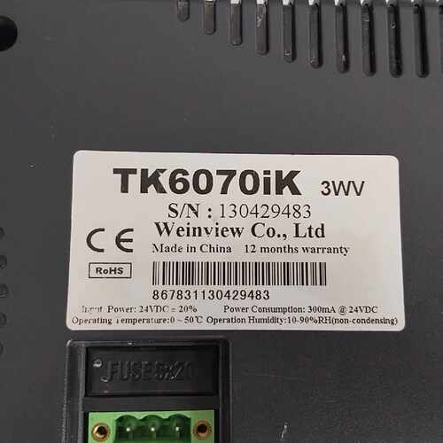 议价Tk6070ik3Wv威纶通触摸屏拆机件工能正常维修