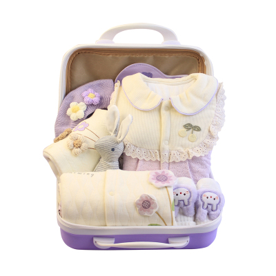 梦幻紫色小公主衣服高颜值满月礼