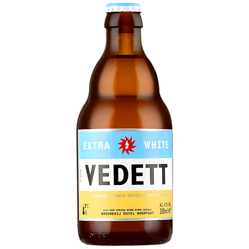 6瓶比利时白熊啤酒330ml*VEDETT Extra White进口啤啤酒前红酒业