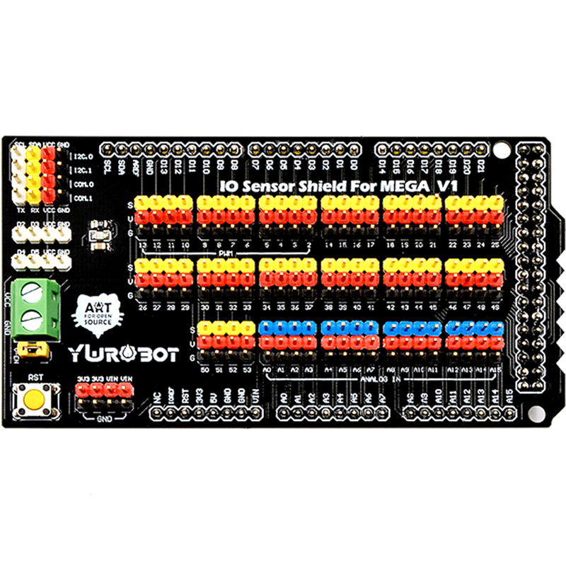 YwRobot适用于Arduino传感器扩展板模块IO接口板Mega2560