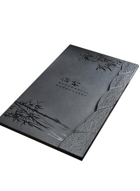 简约嵌入式乌金石茶盘