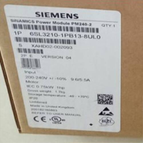议价6SL3211-1PB13-8UL0西门子G120变频器功率模块6SL32111PB138U