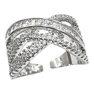 气质百搭锆石开口戒指