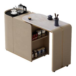 Mobeier 移动茶台家用小茶车别墅大平层客厅阳台沙发边柜伸缩茶桌