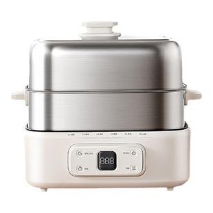 摩动电蒸锅多功能三层炖蒸煮一体早餐机可预约不锈钢蒸箱家用新款