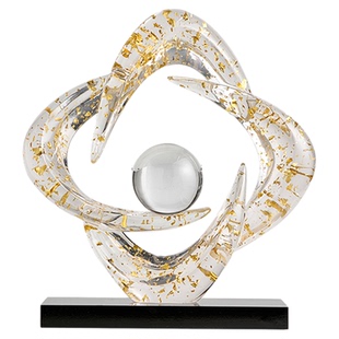 财源滚滚家居装饰品客厅酒柜招财摆件轻奢高档工艺品乔迁新居礼品