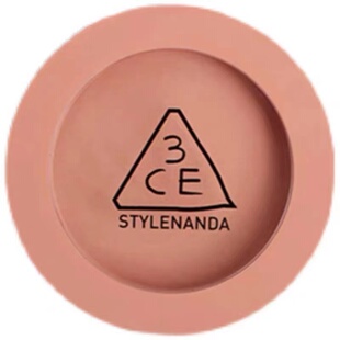 正品！3CE三熹玉单色腮红monopink/nude peach橘色哑光蜜桃修容女